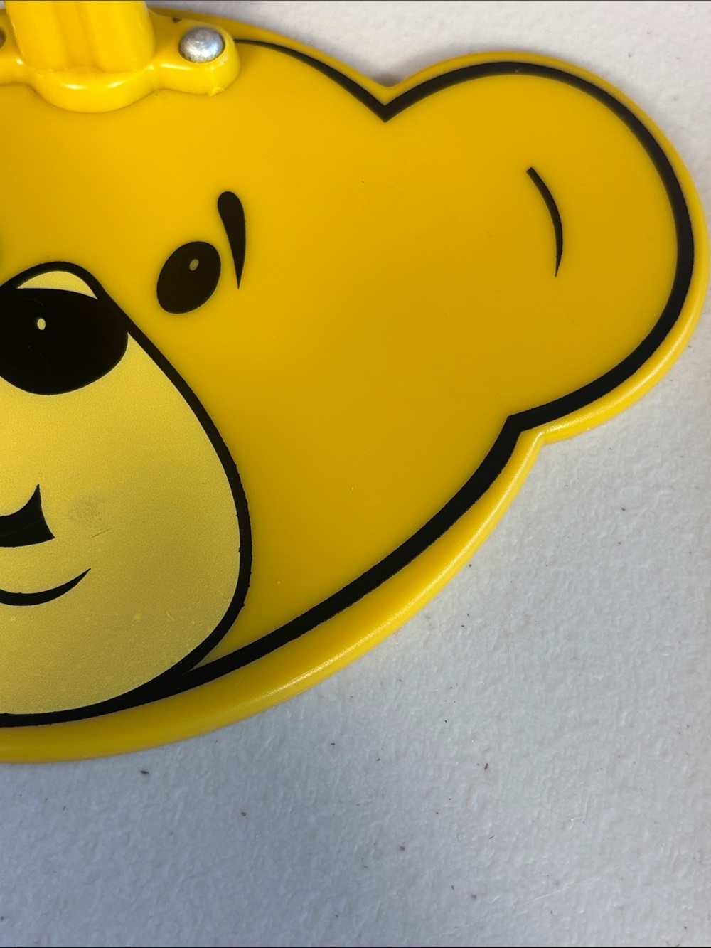 Vintage Build A Bear WorkShop Yellow Bear Face Display Stand Adjustable - Picture 5 of 12
